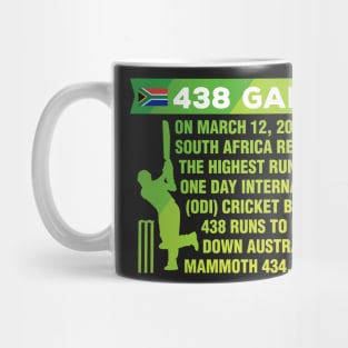 South Africa Cricket Protea 438 Game Nostalgia Braai Mug